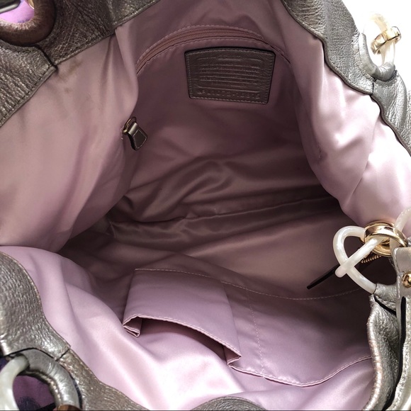 Coach Silver Shoulder Bag - Picture 8 of 12